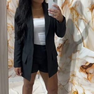 Conjunto Feminino Alfaiataria Short e Blazer NK Modas